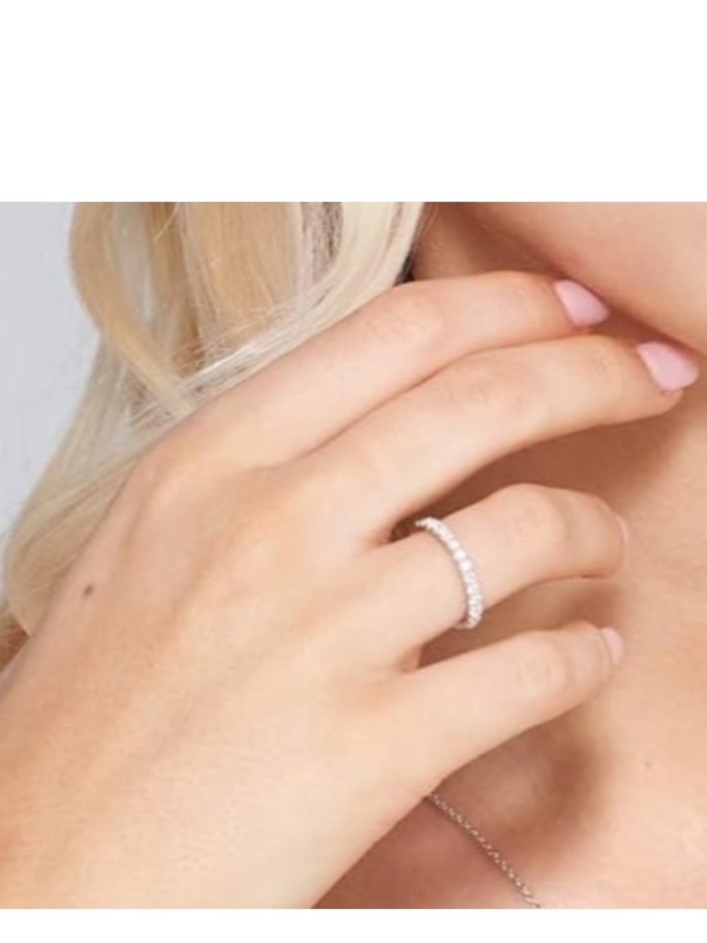 Moissanite 925 Sterling Silver Sparkle Women’s Ring